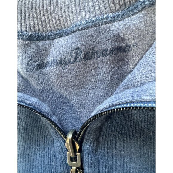 Vintage Tommy Bahama Mock‎ Neck 1/2 Zip Pullover Sweater (Size XL) Blue | N1 - Picture 3 of 6